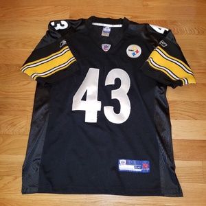 Steelers jersey reebok troy polamalu 43 large